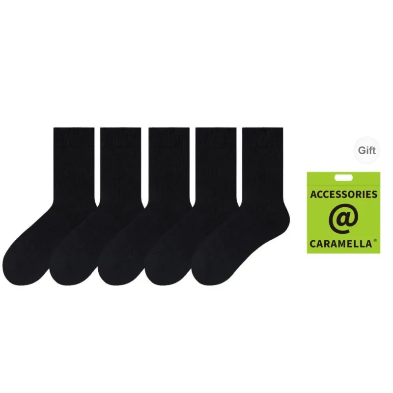 Caramella Mid-Calf Socks Unisex 5 Pack-7