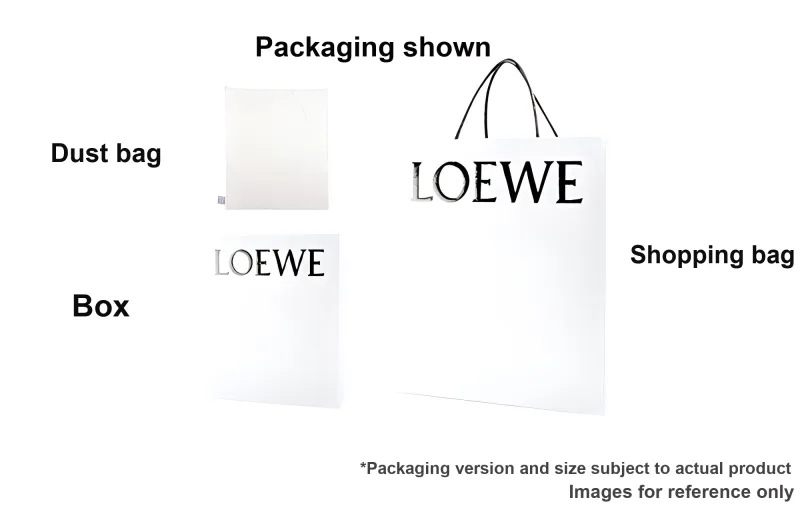 LOEWE Anagram Pebble Texture Calfskin Key Pouch Women's Aqua Blue-3