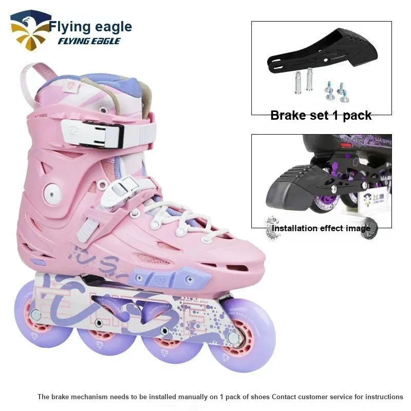 FLYING EAGLE Inline Skates Stylized Commuting FSK Unisex Pink Purple-2
