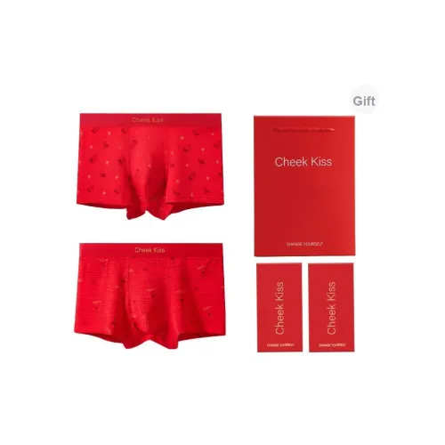 Cheekkiss Мужское нижнее белье антибактериальное дышащее трусы-бикини подарочная коробка 2 штуки