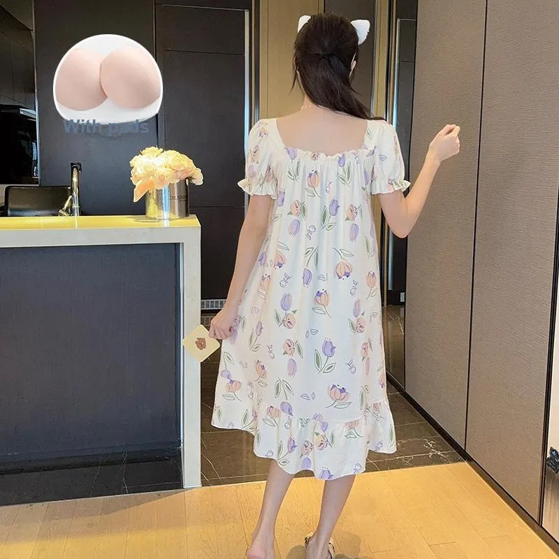 Ta Yan Nightgown Women's Apricot-2