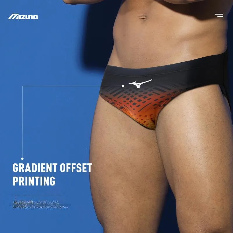 Mizuno Swimming Shorts Men's Black Orange-3