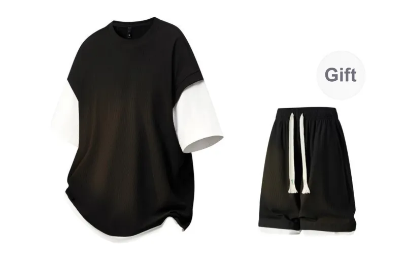 CSKS T Shirt Comes With Casual Knit Pants Unisex 2 Pack-0