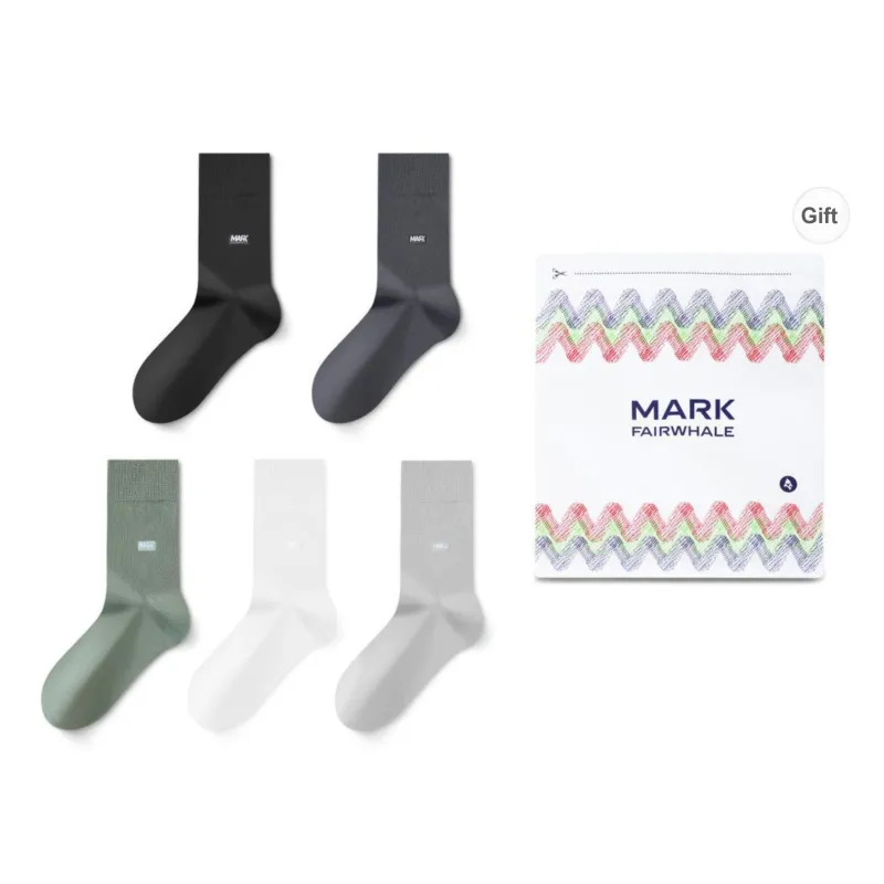 FAIRWHALE Knee High Socks Unisex Shopping Bag 5 Pack-10