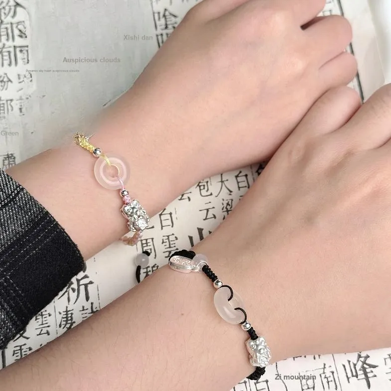 SINO GEM Chalcedony Bracelets Unisex-16