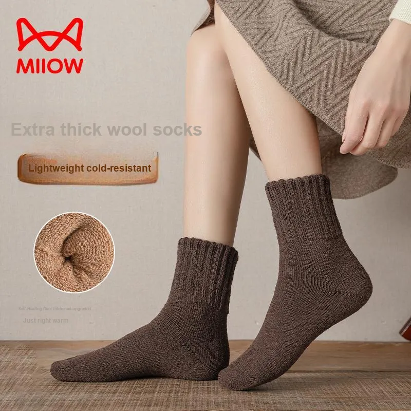 MIIOW Mid Calf Socks Women's 4 Pack-3