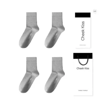 Cheekkiss Mid-Calf Socks Men's Box 4-Pack