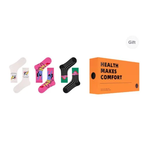 Vine Color Mid Calf Socks Women's 3 Pack