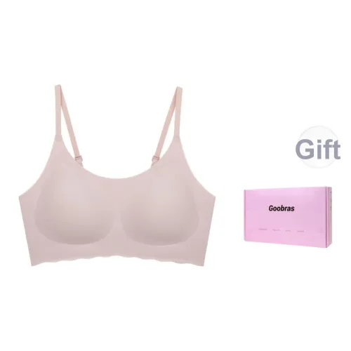 Goobras Бюстгальтер Женский Вишневый цветок Нюдово-розовый