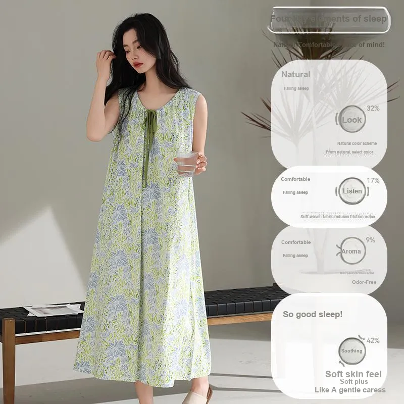 MIIOW Cool One Summer Series Nightgown Women's Light Green-1