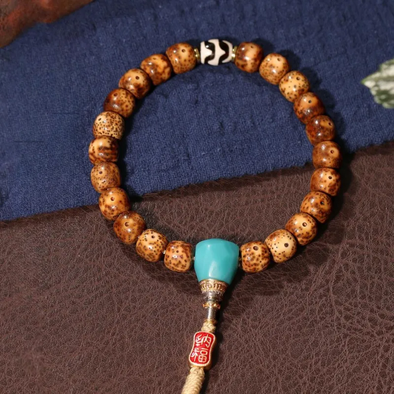 LIBALU Star Moon Bodhi Seeds Bead Chain Unisex-7