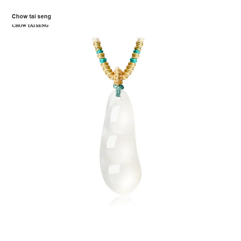 CHOW TAI SENG Natural Chalcedony Necklaces Women's-2