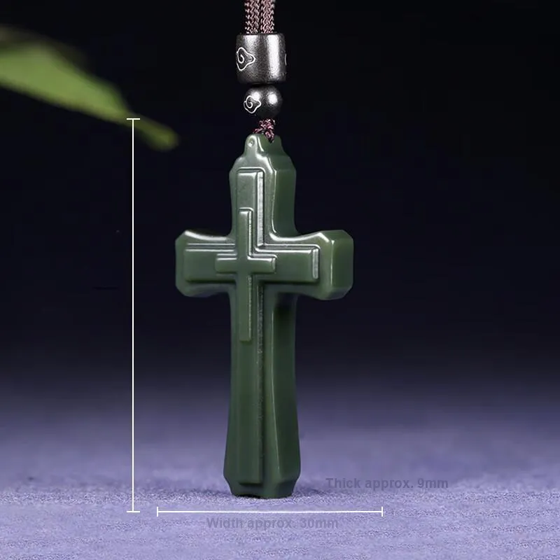 KUNYUYAO Hetian Jade Pendants Green Jade Unisex-11
