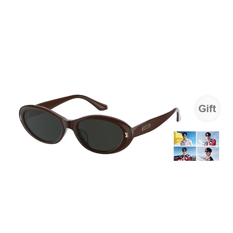 HELEN KELLER Plate Frame Cat Eye Sunglasses Unisex-7