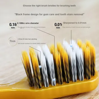 KEJIEKEJING Soft Bristle Wide Head Spiral Screw Toothbrushes Medium Firmness For Home Use