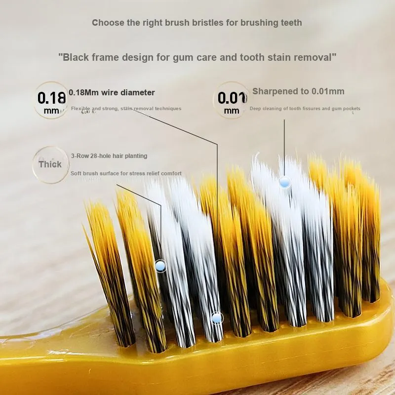 KEJIEKEJING Soft Bristle Wide Head Spiral Screw Toothbrushes Medium Firmness For Home Use-0
