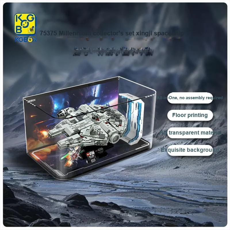 KGBOX Building Block Star Wars Collection 75375 Millennium Falcon Xingji Spaceship Model Accessories-15