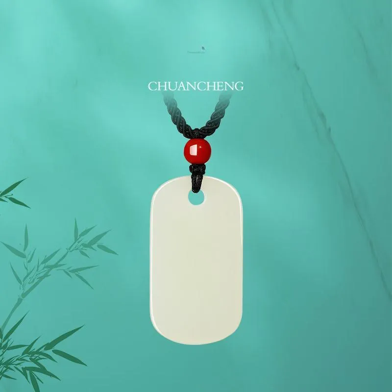 Chum Pendants White Jade/Pale Greenish White Jade Unisex-2