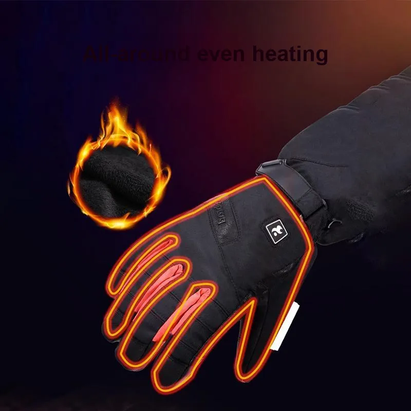 BOODUN Riding Equipment Cycling Glove Outdoor Cycling Mountaineering Sports Unisex Sheepskin Black-2