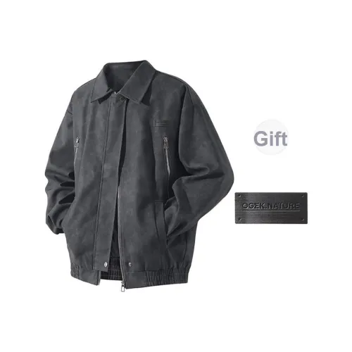 OGEK Унисекс Кожаные Куртки