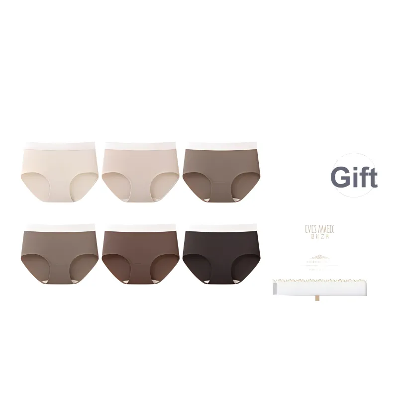 XIA.WA.ZHI.XIU Underpants Women's Shopping Bag 6 Pack-8