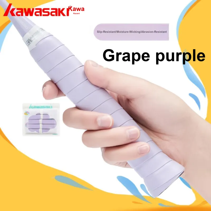Kawasaki Badminton Grip Tape PU Polyurethane Tennis Racket Badminton Racket Thin 5 Pack-6