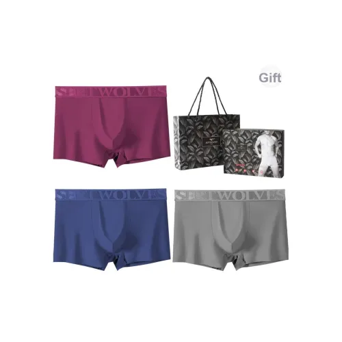 SEPTWOLVES Мужское нижнее белье 3 штуки набор в подарочной коробке + сумка для покупок