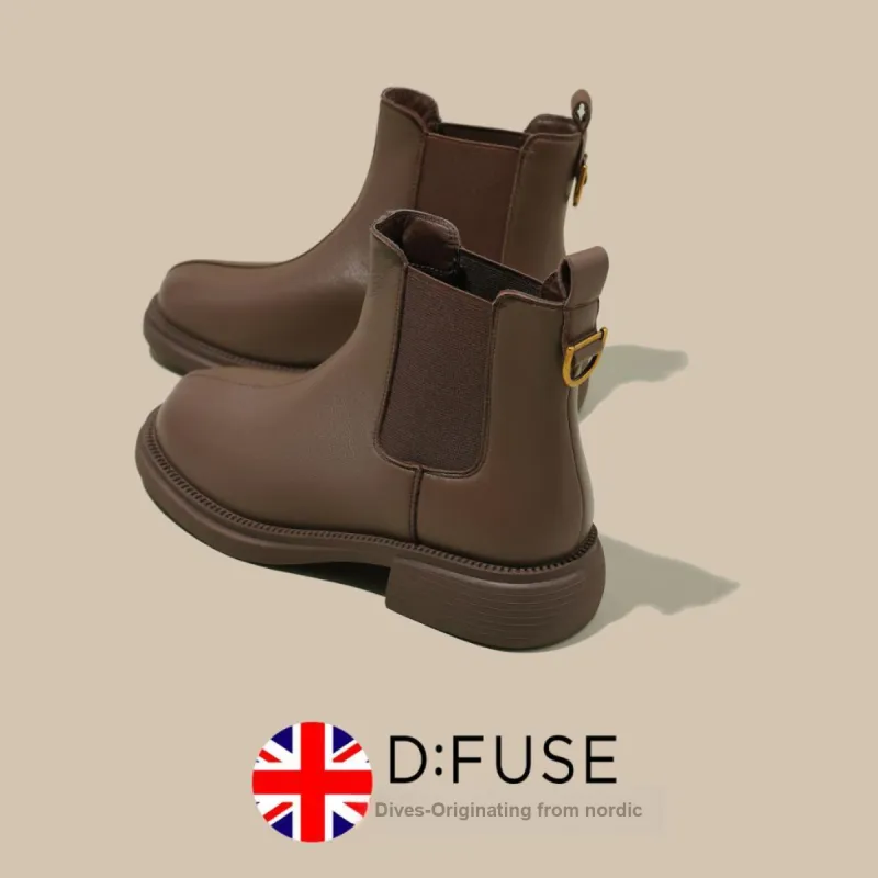 D:FUSE SCANDINAVIA Short Chelsea Boots 3.5cm Women's-6