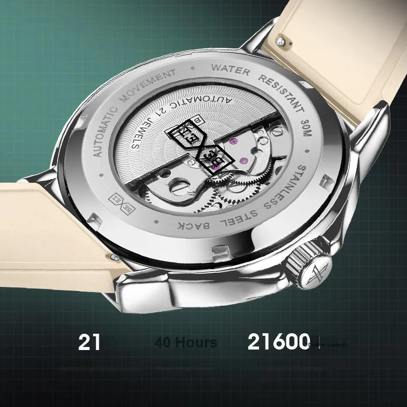 BEXEI Explorer Collection Mechanical Movement Watch Men's Watches Blue Dial-7