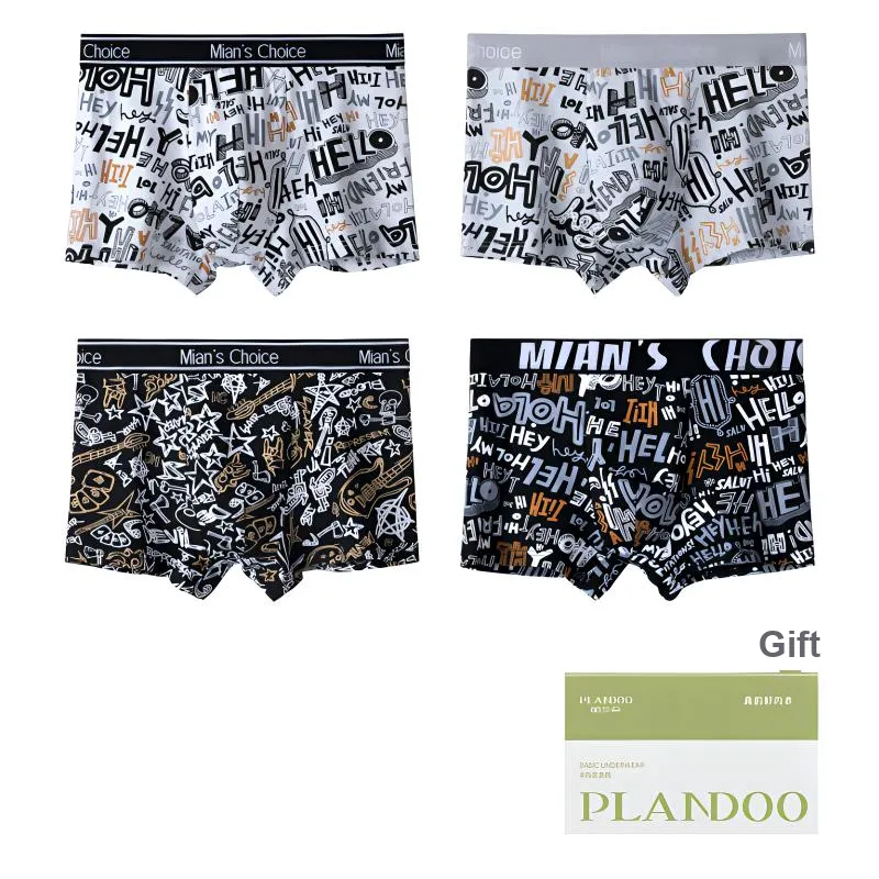 PLANDOO Underpants Men's 4 Pack-0