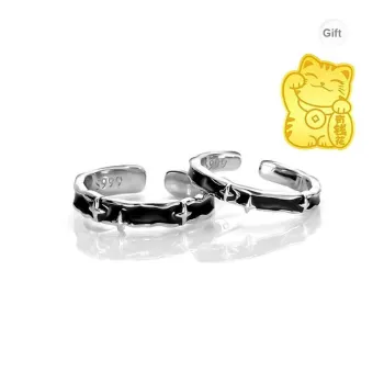 TIANJUE S999 Fine Silver Rings Unisex