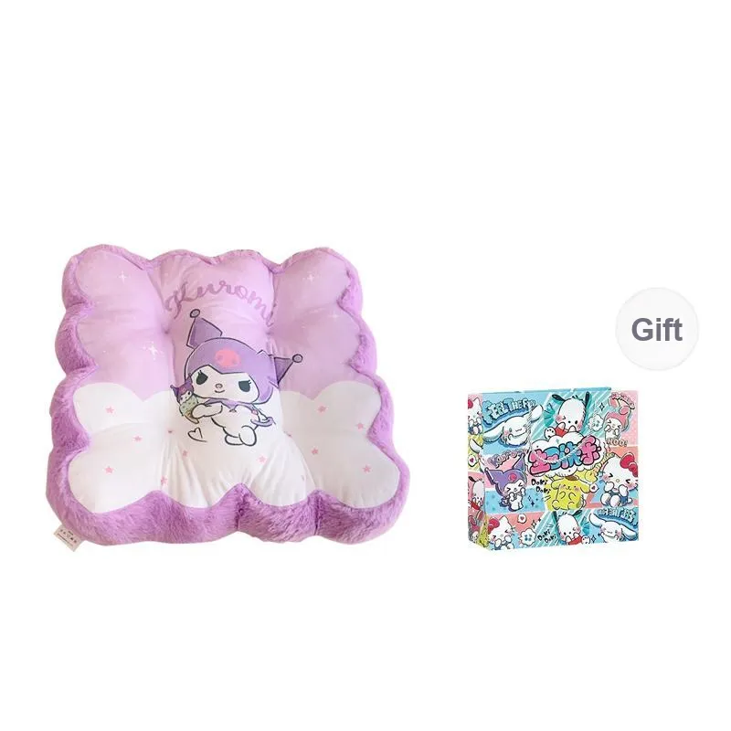 Sanrio Hello Kitty Kuromi Pochacco Seat Cushion Pillow Non-Shedding Washable Non-Fading Home Office Study Unisex-3