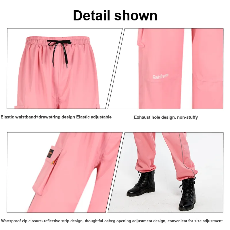 RAINFREEM Polyester Double Layer Waterproof Pants-11
