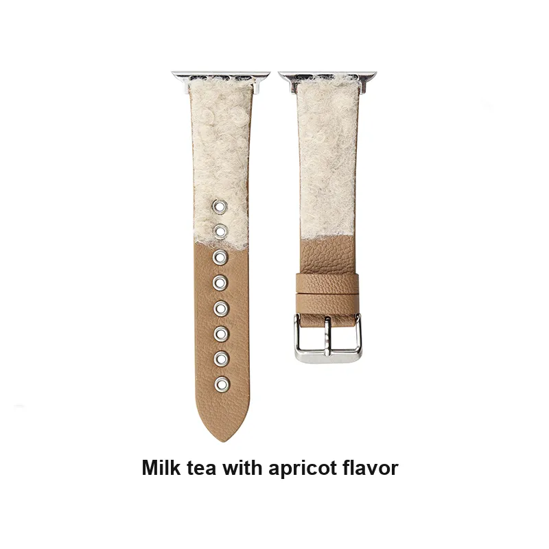 Vobafe Watch Band Apple Compatibility Genuine Leather Material-5