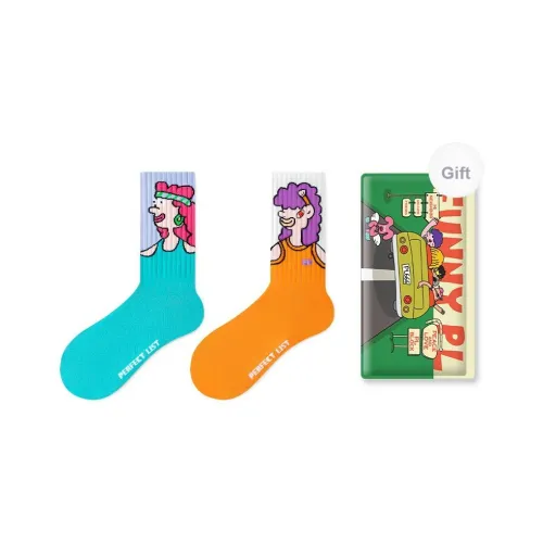 PL Носки Crew Унисекс Сумка для покупок 2 упаковки Смешанные цвета