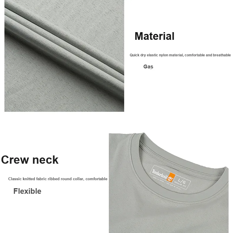 Timberland T Shirt Men's Gray Blue-2