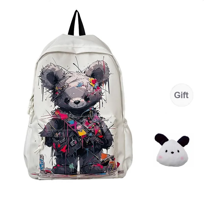 PAIBLOKS Nylon Backpack Regular Unisex Multicolor-17