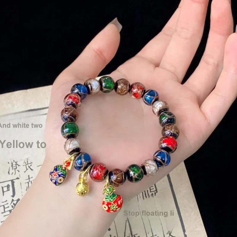 Linguanying Colored Glaze Jade Bracelets Unisex-20