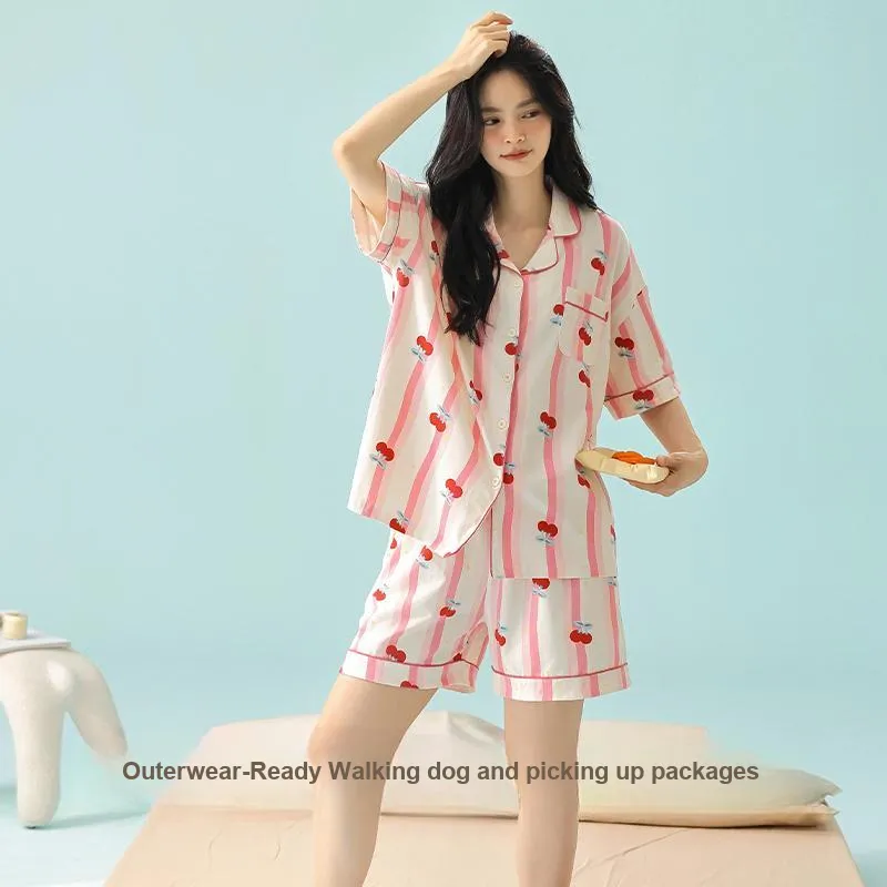 XIAFENYAN Pajama Set Women's Pink-6
