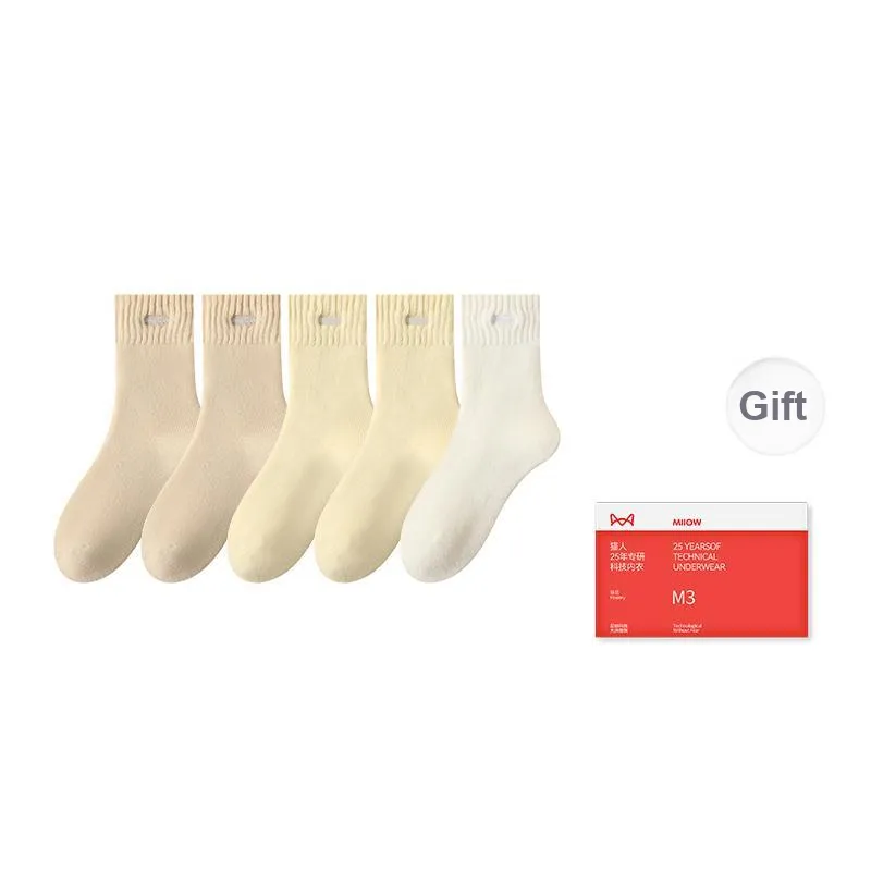MIIOW Mid Calf Socks Women's Shopping Bag Combo Set-28