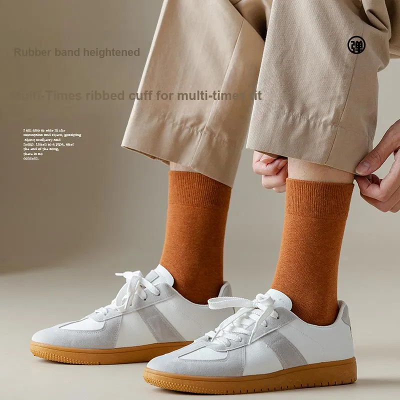 Lan Miao Mid Calf Socks Men's 5 Pack-10