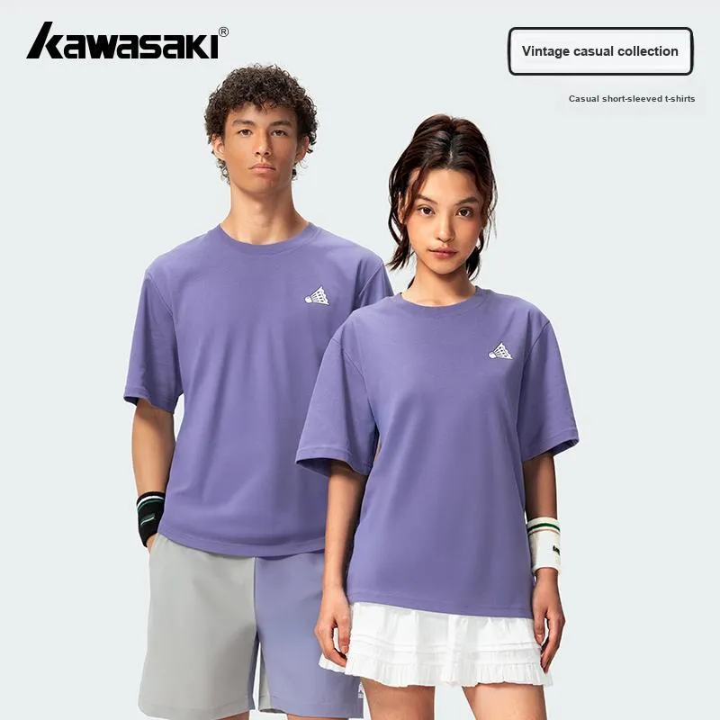 Kawasaki Vintage Collection Badminton Jersey Unisex Gray Purple-2
