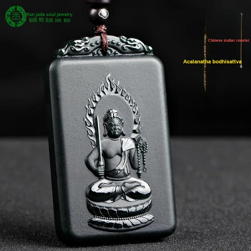 WANYUHUN Hetian Jade Pendants Green Jade Unisex-55