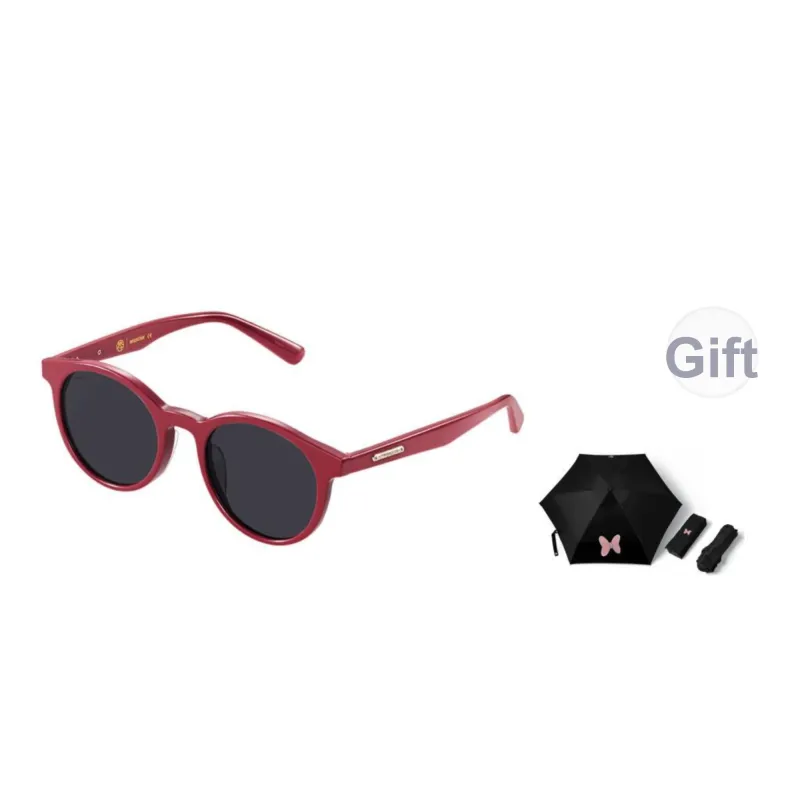 MUJOSH Plate Frame Round Sun Protection Sunglasses With UV Protection Unisex-10