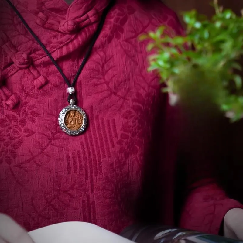 DALONG Old Mountain Sandalwood Pendants Unisex-3