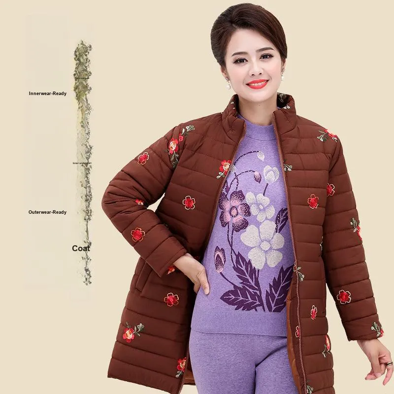 Cotton Gene Thermal Set Women's Coffee-1