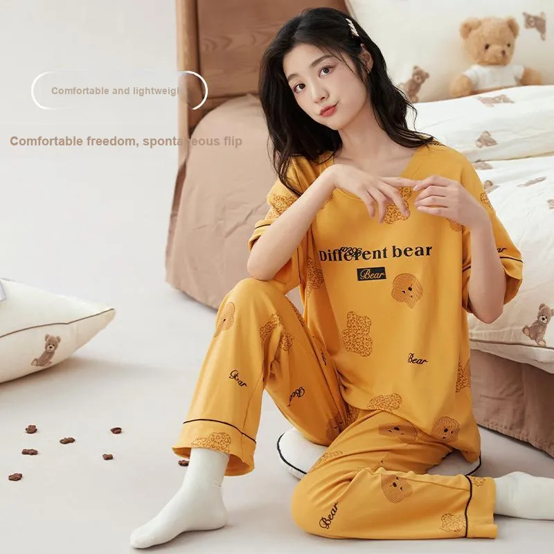 MADALLO Pajama Set Women's Gold-4