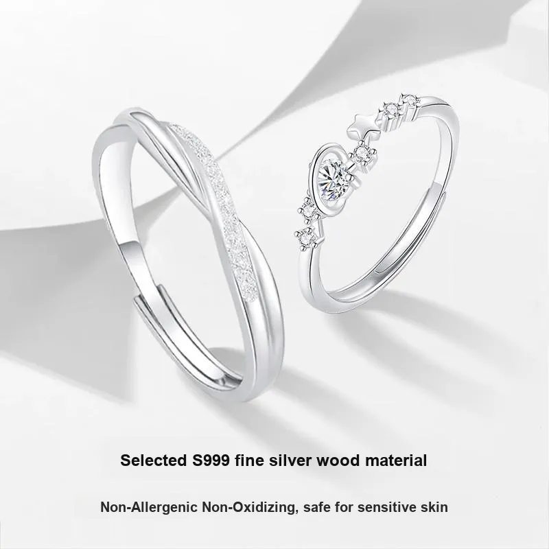 MISS TOOYA S999 Fine Silver Rings Unisex-2