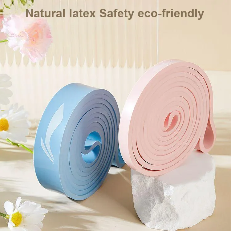 LiNing Resistance Bands Latex Unisex Length 2080×Thickness 4.5 Cherry Blossom Pink China Red-1