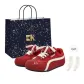 Red (Shopping Bag-Comes with Socks)